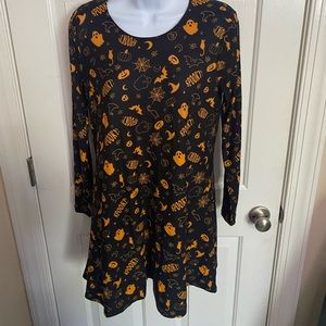 Dress MED  Halloween Costume Womens Riley & James SPOOKY Jack-o-lantern Gift NWT